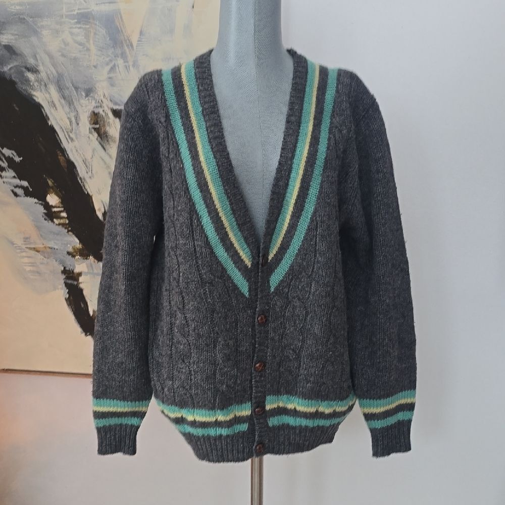 Golf And Green | Wool Cardigan Sweater